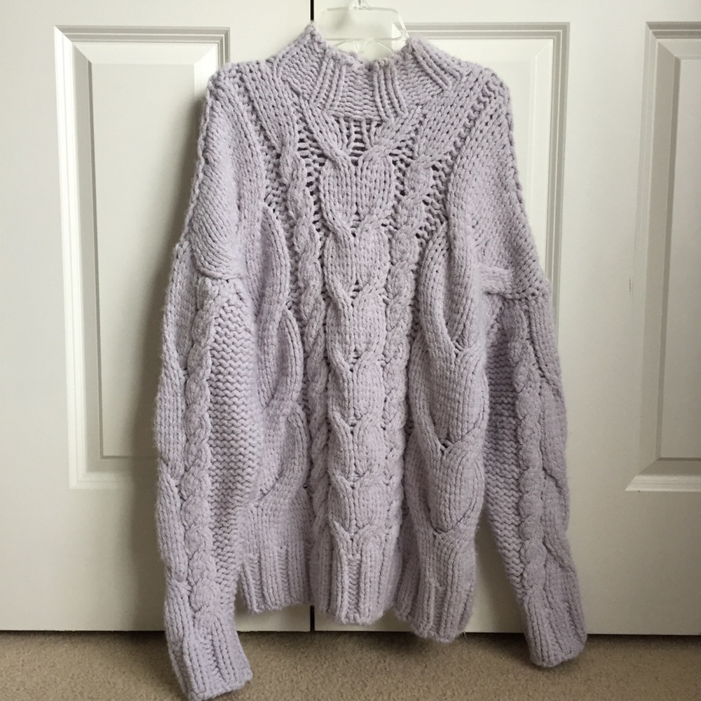 Zara Chunky Cable Knit Sweater